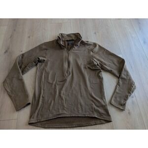 Beyond Clothing A2 Krios Pullover Mens Large Coyote 1/4 Zip Long Sleeve